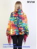 Lady in White under the Umbrella Oil Painting Scarf